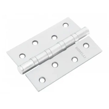 Петля универсальная карточная MS 100X70X2.5-4BB W стальная, врезная, цвет белый, сталь