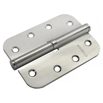 Петля разъемная карточная стальная MSD-C 100X70X2.5 SN L левая без коронки скругленная, врезная, цвет бел.никель, сталь