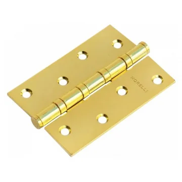 Петля универсальная MS 100X70X2.5-4BB PG стальная, врезная, цвет золото, сталь