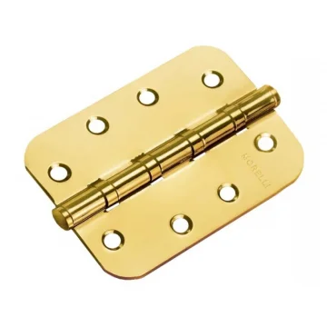 Петля карточная универсальная MS-C 100X70X2.5-4BB SG стальная скругленная, врезная, цвет матотовое золото