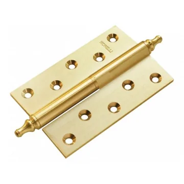 Петля карточная разъемная MB 120X80X3.5 SG R C латунная с коронкой правая,врезная, цвет матовое золото