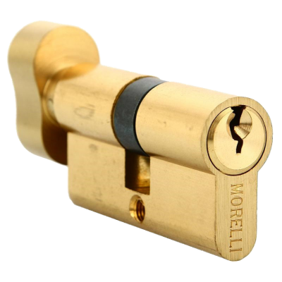 Ключевой цилиндр MORELLI с поворотной ручкой (60 мм) Золото